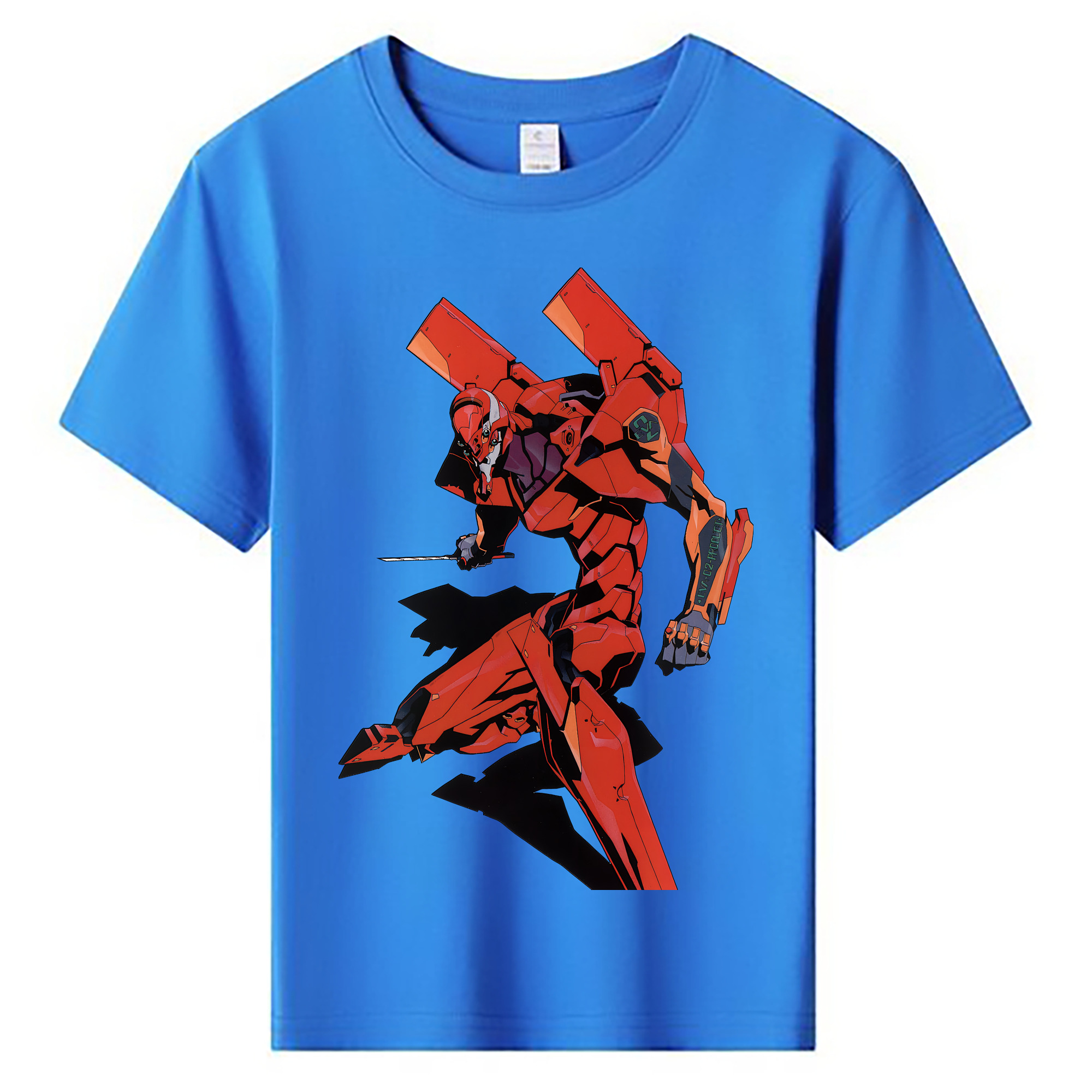 （画像用） EVA 新世紀エヴァンゲリオン 綿100％キッズTシャツ（フロントプリント）